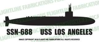 SSN 688 USS Los Angeles Attack Submarine Vinyl Sticker  