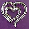 EVES HEART OM & DIVINE GODDESS 3 Way Sterling Pendant  