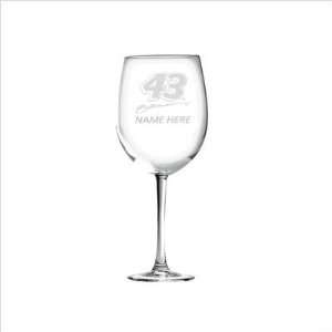 Nascar Individual 12 oz. Wine Glass, AJ Allmendinger with 