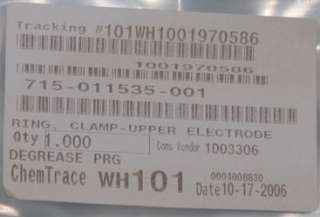 NEW Lam Research PN 715 011535 001 Ring, Clamp Upper Electrode  