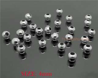 Wholesale 300 Pcs Silver Plated 4mm Seamless Spacer Beads  