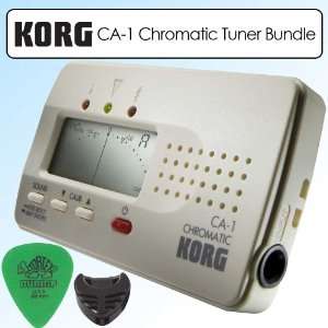  Korg CA 1 Guitar Bass Violin Cello Chromatic Tuner Bundle 
