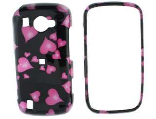 Durable Plastic Phone Design Case Raining Hearts For Samsung Omnia 2 