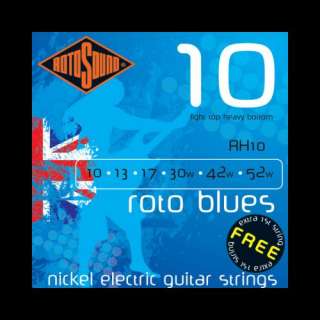 Rotosound RH10 Roto Blues Electric Guitar Strings 10 52  