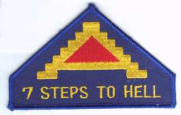 US Army Patches 7th Army 7 Steps to Hell  