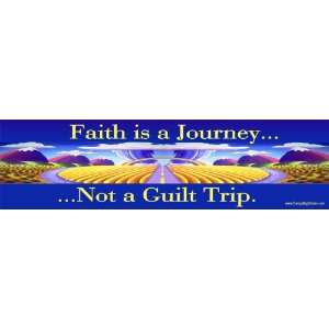  Faith Is a Journey not a Guilt Trip Mini Sticker 