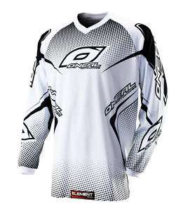 2012 ONeal Element Racing Jersey Motorcycle White/Black  