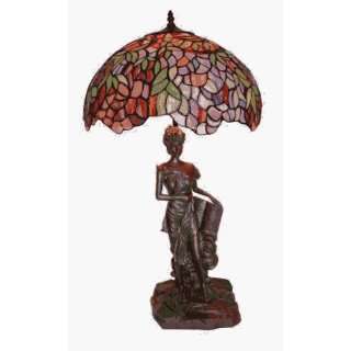 : Stained Glass Tiffany Style Status lady Lamp 29 Tiffany Table Lamp 