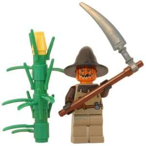   LEGO Halloween Minifigure with Scythe and Corn Stock: Toys & Games