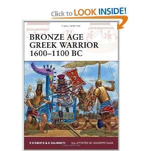   Age Greek Warrior 1600 1100 BC [Paperback] Raffaele DAmato Books