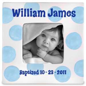  Boys Baptism Ceramic FramePersonalize: Baby
