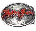 new motley crue official licensed belt buckle rock location united 