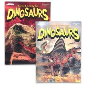  2 Jumbo Dinosaurs Coloring & Activity Book! FREE 24pc 