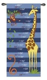   ROOM ART DECOR GROWTH CHART BABY SHOWER GIFT TAPESTRY WALL HANGING