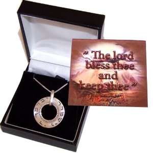  The Lord bless and keep thee    Bible verse necklace ( 2 