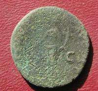  Detector Find  UNCLEANED LARGE Ancient Roman Coin   NERVA 8809  
