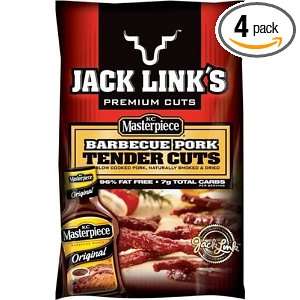 Jack Links KC Masterpiece BBQ Tender Cuts, 3.5 Ounce Bag (Pack of 4 