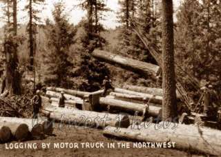 Photo Old Log Logging Truck from The Northwest  