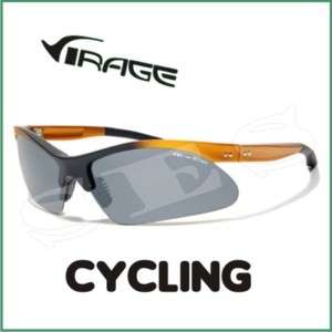 Virage Sunglasses Mens Sports Cycling Polarized Orange  