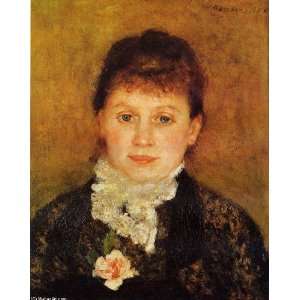   Renoir   32 x 40 inches   Woman Wearing White Frills
