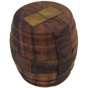  Beer Barrel Antique Style Brain Teaser Wooden Puzzle: Toys 