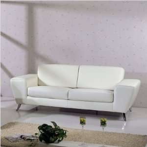  Bundle 01 Julie Leather Match Sofa in White