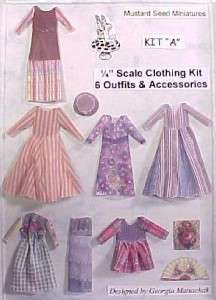 ¼ Scale Fabric Clothing Kit A by Lori Ann Potts  