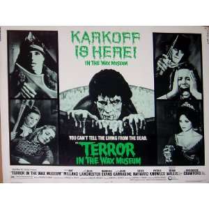 Terror In The Wax Museum Vintage 1977 Movie Theater Poster (Movie 