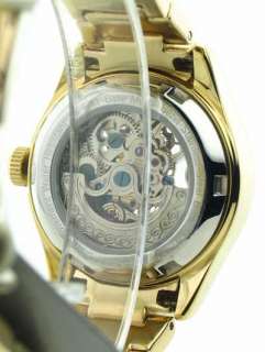Armitron Womens GoldTone Clear Skelton Automatic Watch  