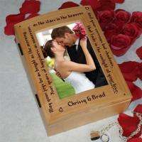 Personalized Old Wedding Blessing Photo Keepsake Box  