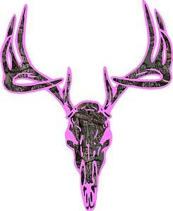 Pink Camo Deer Buck Skull hunting cornhole decal set AWESOME  