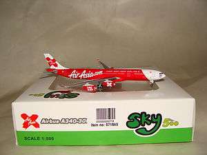 Sky 500 Air Asia Airbus A340 300 9M XAB Herpa 1500 Scale free 