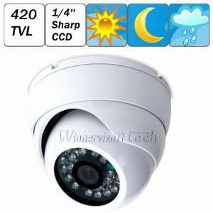  camera surveillance fixed 3.6mm lens 24 led day/night dome cameras 