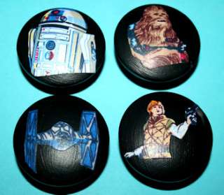 SET OF 4 The EMPIRE STRIKES BACK 2 Drawer Knobs mw Pottery Barn Kids 