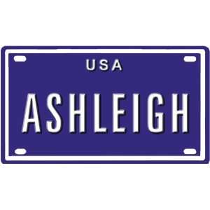  Ashleigh USA mini metal embossed license plate name for bikes 