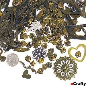  Jewelry Makers Stamped Metal Charms & Pendants Mix F1 50 