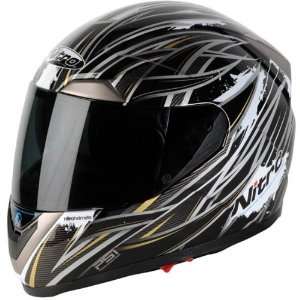  Nitro P.S.I. Sidewinder DVS Black/Gold Full Face Helmet 