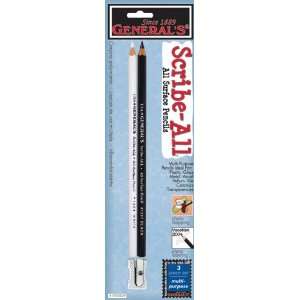 Scribe All All Surface Pencils W/Sharpener Arts, Crafts 