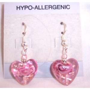   with Rose Like Design Pierced Dangle Earrings Hypo allergenic Jewelry