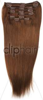 Double Weft Clip in Remy Human Hair Extensions  