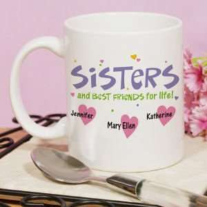  Personalized Sisters Coffee Mug: Home & Kitchen
