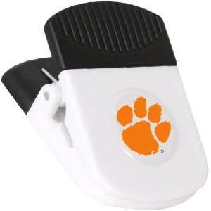  Clemson Tigers White Magnetic Chip Clip