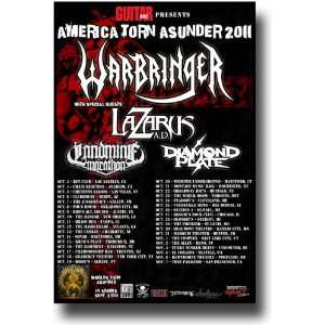  Warbringer Poster   Concert Flyer   America Torn Asunder 