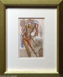   for auction is a fantastic vintage salvador dali illustration from the