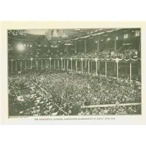  1916 Print Democratic National Convention in St Louis 