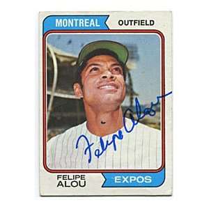  Felipe Alou Autographed/Signed 1970 Topps Card: Sports 