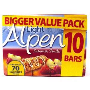 Alpen Light Summer Fruits Cereal Bar 10 Pack 210g  Grocery 