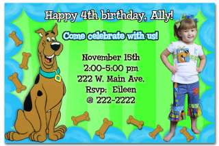 Scooby Doo Custom Birthday Invitations FAST!  