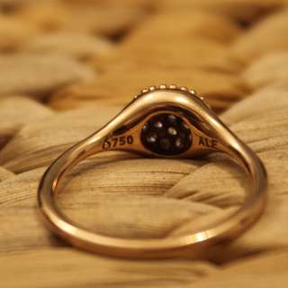 Pandora 18k Rose Gold LG Pave 0.19ct Diamond Ring size 6, 750 ALE 