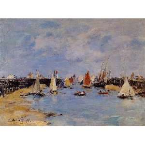   Trouville the Jettys Low Tide 8, By Boudin Eugène 